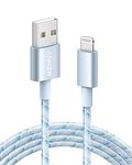 Anker 6ft Lightning Cable, 331 Cable, Premium Nylon USB-A to Lightning Cord, MFi Certified for iPhone Chargers, iPhone SE/Xs/XS Max/XR/X/8 Plus/7/6 Plus, iPad Pro Air 2, and More (Winter Blue)