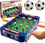 Mini Foosball Table for Kids and Adults – 21-Inch Mini Soccer Game, Mini Soccer Table Game for Family Game Nights