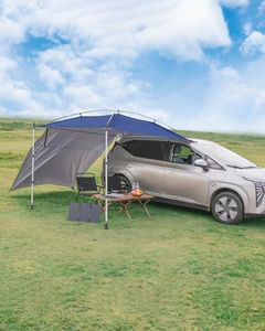 SUPAREE Auvent pour Camping Car, Tente Auvent Voiture Auvent Caravane Universelle avec Auvent Latéral Amovible Protection UV Oxford 210D Imperméable pour RV/SUV/Fourgon/Van/Wrangler
