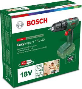 Bosch EasyImpact 18V Cordless Drill – Compact Power Tool