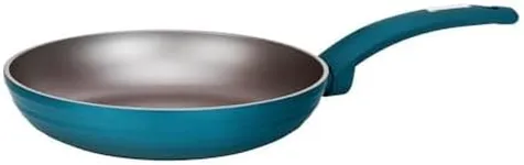 NutriChef 9.5'' Medium Fry Pan - Non-Stick Stylish Kitchen Cookware with Light Gray Inside and Green Outside (Works with Model: NCCW12GR)