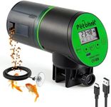 Petbank Automatic Fish Feeder - Rechargeable Timer Auto Fish Feeder with USB Charger Cable for Vacation Weekend Holiday, Fish Food Dispenser for Aquarium or Fish Tank
