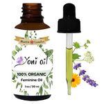 Yoni oil / 100% Organic/Yoni Steam topical oil for Feminine care/Natural blend of 9 different herbs // Made in Canada - Muslim Cosmetics - Yoni Oil (1oz (30ml))