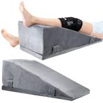 Normodic Leg Elevation Pillow for After Surgery, Adjustable Height Knee Surgery Recovery Equipment, Wedge Pillow for Elevating Cushion for Hip Ankle Pain Relief, Knee & Ankle Support Raiser for Bed