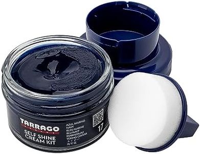 Tarrago Self Shine Shoe Polish with Applicator – Quick Shine Shoe Cream for Leather Boots and Shoes - 1.76 Fl. Oz, Navy Blue (17), 1.76 Fl. Oz.