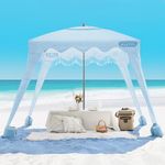 OutdoorMaster Beach Cabana with Fri