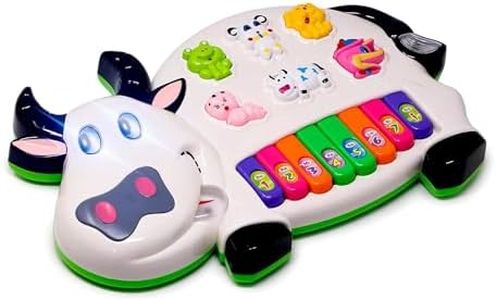 KAVANA Animal Kids Piano Keyboard, Piano for Kids with Flasing Lights Portable Electronic Keyboards for Beginners 8 Keys Kid Musical Toys Pianos
