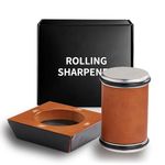 Rolling Knife Sharpener, Knife Sharpener,Knife Sharpening More Convenient and Easier, Knife Sharpening System for Kitchen Knives (Square Knife Sharpener)