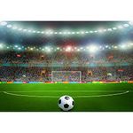 Aoihrraan 3,5x2,5m Football Field Backdrop Soccer Court Match Spotlights Stadium Game Photography Background Sports Theme Party Decor Banner Boys Birthday Video Shoots Portrait Photo Studio Props
