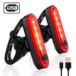 Volcano Eye Rear Bike Tail Light 2 Pack,Ultra Bright USB Rechargeable Volcano Bicycle Taillights,Red High Intensity Led Accessories Fits On Any Road Bikes,Helmets. (red-2pcs)