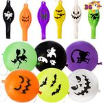 JOYIN 36 Pieces Halloween Punch Balloons for Halloween Punching Balloon Party Favor Supplies Decorations