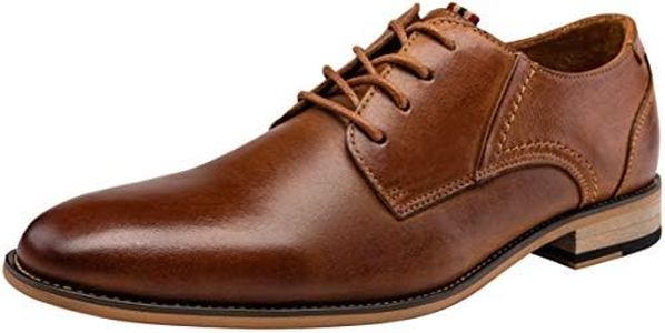 JOUSEN mens Jousen Mens Retro Leather Lace Up Dress Shoes Size: 11