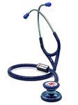 Dr. Head Blue Shine Stethoscope For Doctors, and Medical Students Stainless Steel Acoustic Stethoscope | Adult & Pediatric Stethoscope With Double Sided Chestpiece