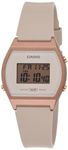 Casio Vintage LW-204-4ADF Rose Gold Digital Dial Pink Resin Strap D213