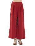 noflik Women's Business Casual High Waisted Wide Leg Palazzo Work Pants with Pockets, #1004a / Dk.cinammon, XXL