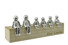 Our Family Ornament - Choose Your Family Combination (4 children) Box & Woodgrain May Vary