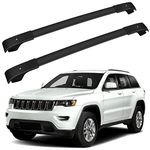 FINDAUTO Crossbars Roof Rack for Jeep Cherokee 2014-2022(Only Fit Models with Existing Roof Rails) Aluminum Crossbar for Luggage Kayak Bike Cargo Carrier 165LBS/ Black