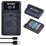 Batmax 2Pc 3.6V Battery Packs + LED USB Charger for Sony PSP 1000 PSP-110 PSP Fat (PSP 1001, PSP 1002, PSP 1003, PSP 1004, PSP 1005, PSP 1006, PSP 1007, PSP 1008, PSP 1010 Console)