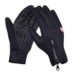 Cover Up Neoprene Fashion Warm Waterproof Winter Outdoor Glove Cycling Gloves Biking Gloves Snowmobile Snowboard Ski Gloves Athletic Gloves Mittens (Black)