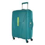 American Tourister Ivy 68Cm Medium Hardside Polypropylene 4 Wheel Spinner Check-in Suitcase with Recessed TSA Lock & Color-Matched Components for Women & Men - Spring Green