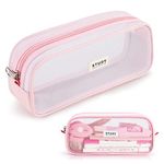 KALIDI Clear Pencil Case Large Pen Bag Stationery Pouch Cosmestic Make up Bag for Student School College Office