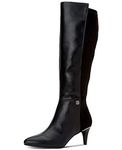 Alfani Womens hakuu Leather Pointed Toe Knee High Fashion, Black, Size 8.5 US / 6.5 UK US