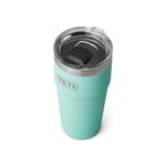 YETI Rambler 20 oz Stackable Tumbler, Stainless Steel, Vacuum Insulated with MagSlider Lid, Seafoam