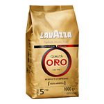 Lavazza, Qualità Oro, Coffee Beans, Ideal for Bean to Cup Machine and a Filter Coffee Machine, with Fruity and Flowery Aromatic Notes, 100% Arabica, Intensity 5/10, Medium Roast, 1 Kg