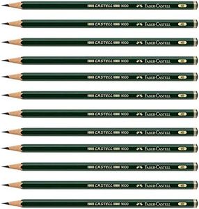 Faber-Castell 9000 4B Drawing Pencil 12-Pieces (FC90004BP)