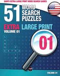 Sam's Extra Large Print Word Search Games, 51 Word Search Puzzles, Volume 1: Brain-stimulating puzzle activities for many hours of entertainment