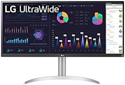 LG 34Wq650 Monitor 34 Pollici Ultrawide 21:9 Led Ips Hdr 10, 2560 x 1080, 1Ms, Amd Freesync 100Hz, Audio Stereo 14W, Hdmi 1.4, Hdcp 2.2, Display Port 1.4, Altezza Regolabile, Bianco, 34 Pollici