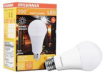 SYLVANIA Night Chaser LED A21 Light Bulb, 200W = 22W, Non-Dimmable, Damp Rated, 3000 Lumens, Soft White - 1 Pack (40584)