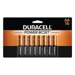 Duracell - CopperTop AA Alkaline Batteries - Long Lasting, All-Purpose Double A Battery for Household and Business - 16 Count