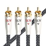 SKW High End WG Series 2RCA to 2RCA Audio Interconnect Cable 6.5ft/2M