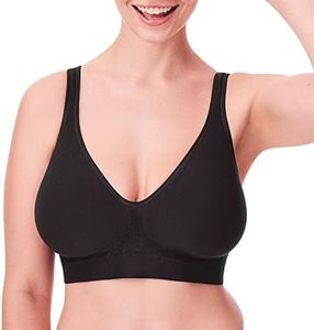 Bali Women's Comfort Revolution Wirefree Bra with Smart Sizes, Black, XX-Large