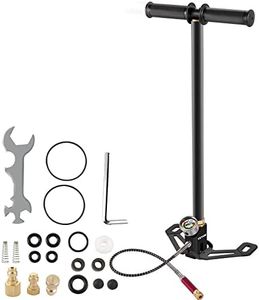 VEVOR PCP Air Pump, 3 Stage PCP Hand Pump, 4500psi High Pressure Air Pump with Gauge, Multi-Purpose Air Gun Pump, Stainless Steel PCP Air Rifle Pump for PCP, Paintball Air Guns and HPA Tanks