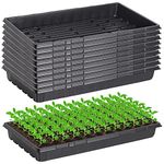 Yard Yard 10 Pcs 54x28cm Plants Growing Trays without Drain Holes - 20"×10" Seedlings Plugs Moisturizing Container Starter for Cat Grass Sprouts Arbor Wheatgrass GDPL01N10