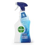 Dettol Power and Pure Antibacterial Bathroom Cleaner Spray, Limescale and Stain remover, Kills 99.9 Percent of Bacteria, 1 L,Package may vary