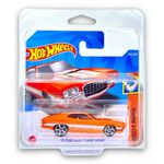 Hot Wheels '72 Ford Gran Torino Sport (Orange & White) 10/10 Muscle Mania 2022 - 250/250 (Short Card) - COMES IN A KLAS CAR KEEPER PROTECTIVE COLLECTORS CASE - HCW29