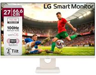 LG 27U511SA 68.58 cm (27 Inch) Full HD (1920x1080) IPS Smart Monitor with webOS, 100Hz, Wi-Fi, Bluetooth, Miracast, AirPlay2, Speakers, HDMI, USB-A, Slim Stand, 3-Side Virtually Borderless, (Black)
