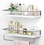Onlysky White Floating Shelves with