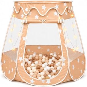 TIKTENT Pop Up Princess Tent with Star Lights, Toddler Toys for Girl Gift