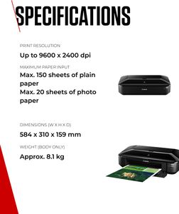 Canon PIXMA iX6850 Wireless Inkjet Printer – A3, Wi-Fi