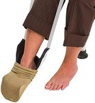 DMI Deluxe Sock Aid / Helper - Easily Pull on Socks Without Bending, Slip Resistance, Reliable Sock Aid Device for Seniors, White