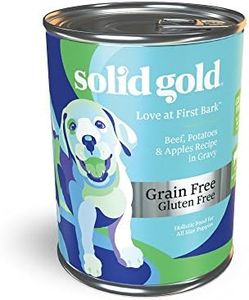 Solid Gold Wet Puppy Food - Made with Real Natural Beef for Puppies- Love at First Bark Grain Free Canned Dog Food for Gut Health, Immune Support and Soft Skin & Coat