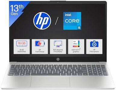 HP 15 (Metal ID & Fingerprint & Backlit Laptop)-13th Gen Intel Core i5-1334U (16GB DDR4 Ram,512GB SSD) 15.6''/39.6cm,FHD,Win11, M365 Basic(1yr),Office Home24,Silver,1.59kg,Iris Xe,FHD Camera hr0008TU