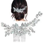 Bride Hair Headbands Accessories Wedding Hair Vines, Crystal Headpieces Flower Headband Bridal Hair Pieces, Pearl Hair Accessories for Women and Girls Hair Styling Accessories