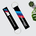 New Laser Tech 1 Pcs Motorsport Lanyard keychain Holder Compatible For All Bikes Car Key Holder Tag Multicolor (6 x 1 Inches)