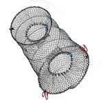 Fishing Net, 3 Sizes Foldable Lobster Crayfish Crab Crawfish Shrimp Fish Trap Cage Net for Fishing(25cm)