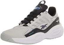 Reebok Unisex-Adult Solution Mid Basketball Shoe, Pure Grey/White/Black, 12 Women/10.5 Men